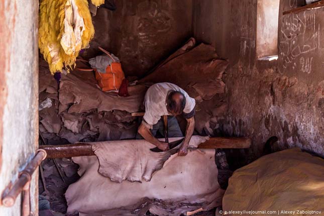Bőrgyár Marokkóban