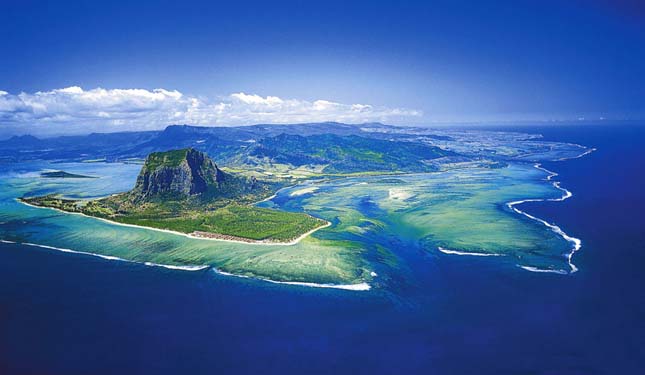 Vízalatti vízesés, Mauritius