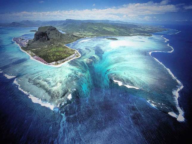 Vízalatti vízesés, Mauritius