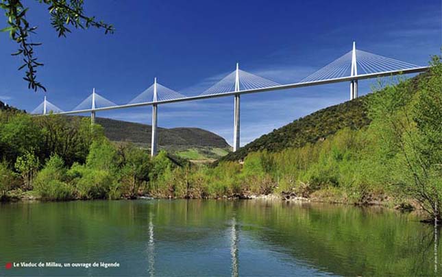 Millau-i Viadukt, a leghosszabb ferdekábeles híd a világon