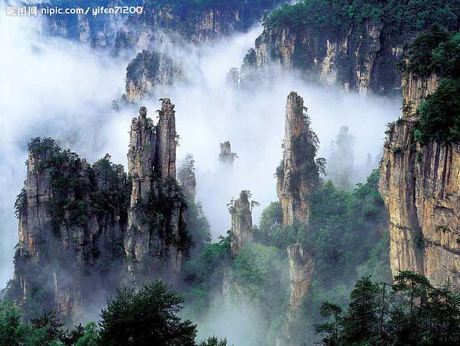 Zhangjiajie Nemzeti Park, az UNESCO Világörökség része