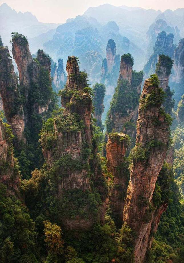 Zhangjiajie Nemzeti Park, az UNESCO Világörökség része