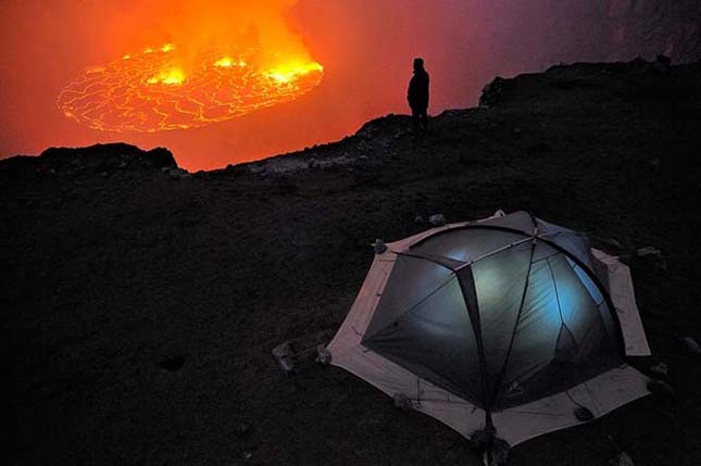 Lávató a Nyiragongo Vulkánban