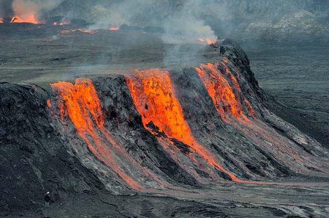 Lávató a Nyiragongo Vulkánban