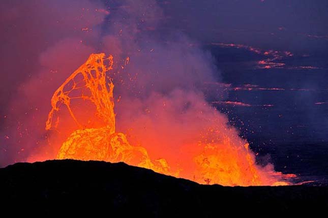 Lávató a Nyiragongo Vulkánban