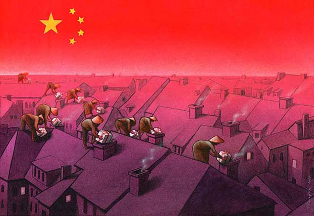 Pawel Kuczynski szatirikus illusztrációi