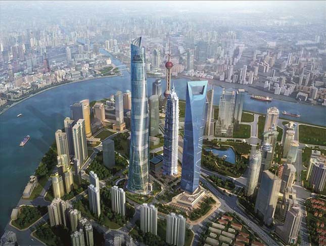 632 méter magas felhőkarcoló épül Sanghaiban
