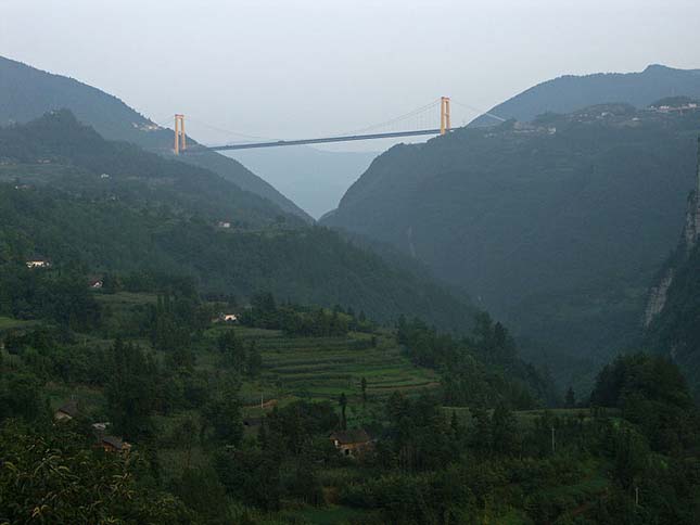 Siduhe river függőhíd, Kína