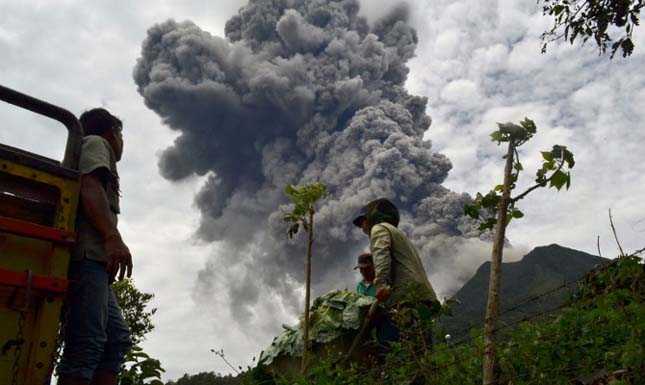 Sinabung vulkán