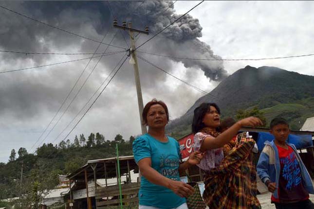 Sinabung vulkán