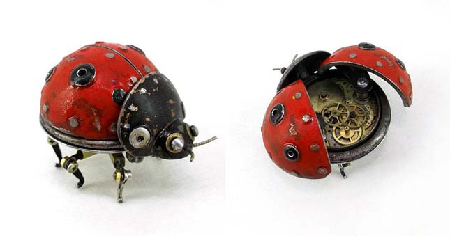 steampunk szobrok