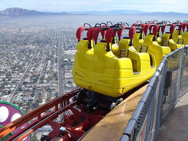 Vidámpark a Stratosphere torony tetején