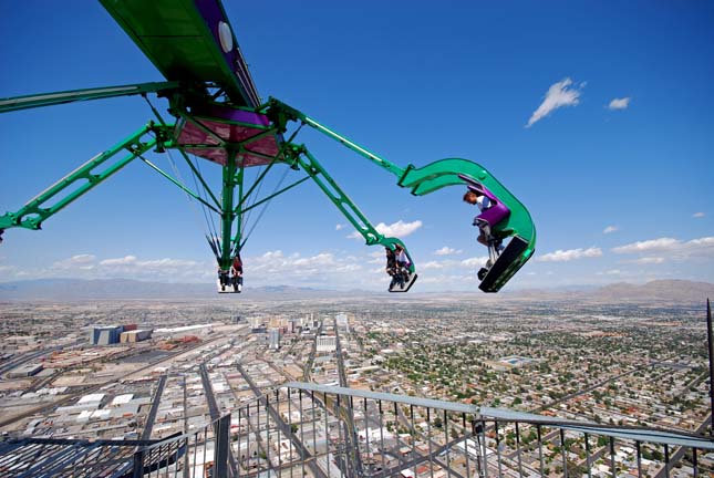 Vidámpark a Stratosphere torony tetején