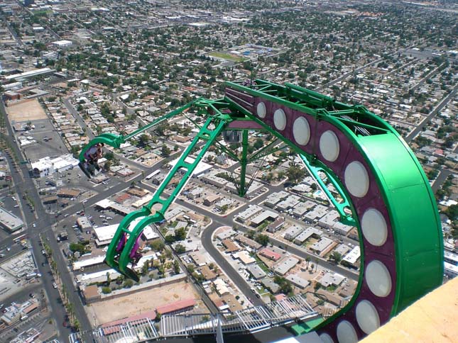 Vidámpark a Stratosphere torony tetején