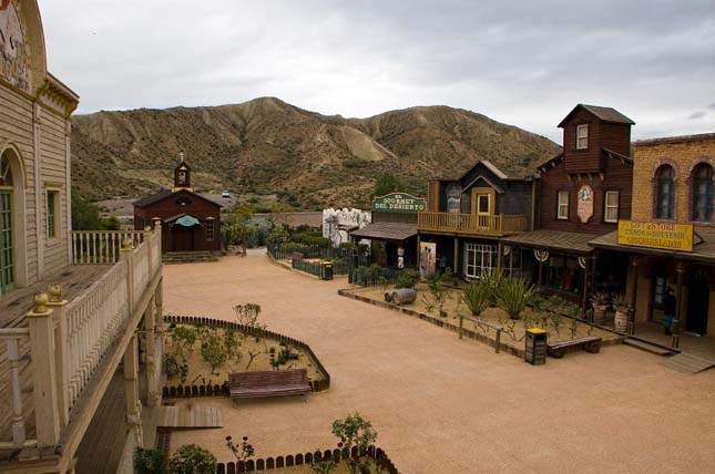 Western film díszletek a Tabernas-sivatagban