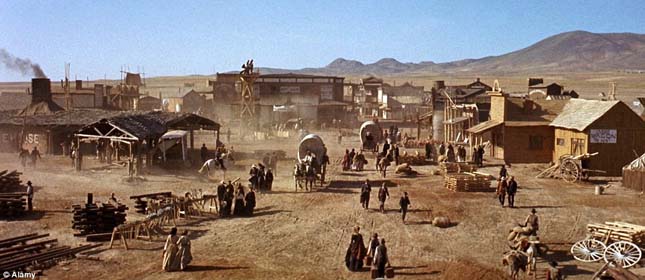 Western film díszletek a Tabernas-sivatagban