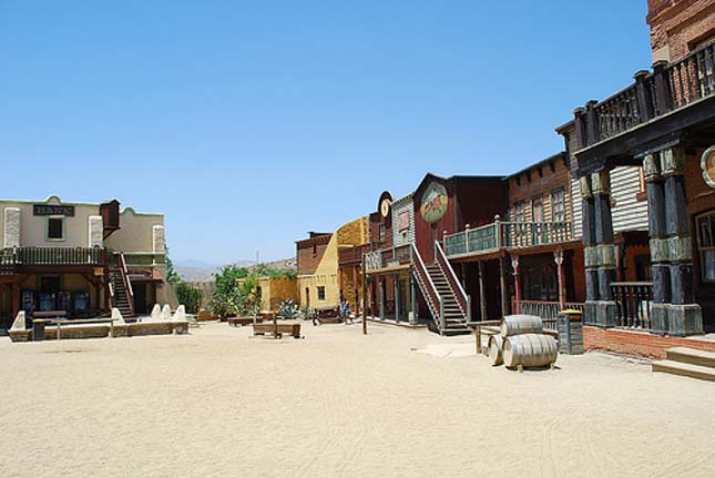 Western film díszletek a Tabernas-sivatagban