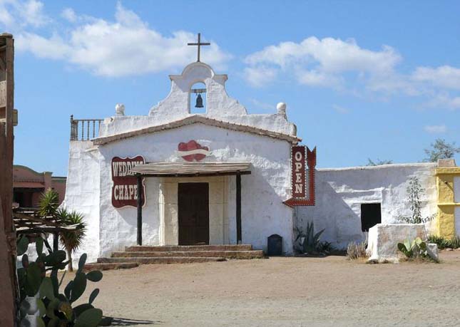 Western film díszletek a Tabernas-sivatagban