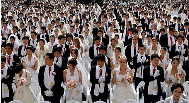 Tömeges esküvők Dél-Koreában