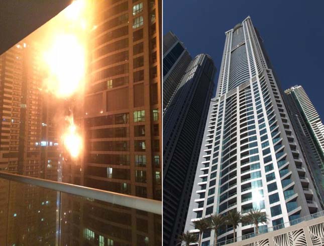 Tűz ütött ki a felhőkarcolóban