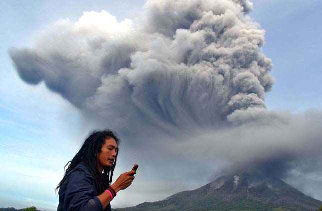 Sinabung vulkán