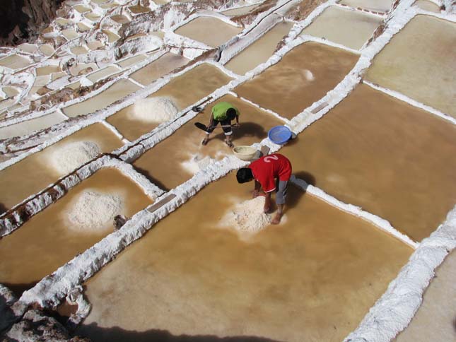 Sóteraszok Urubamba vidékén