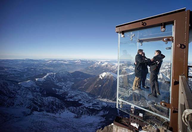 Üvegkilátó, Mont Blanc