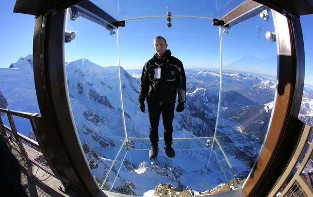 Üvegkilátó, Mont Blanc