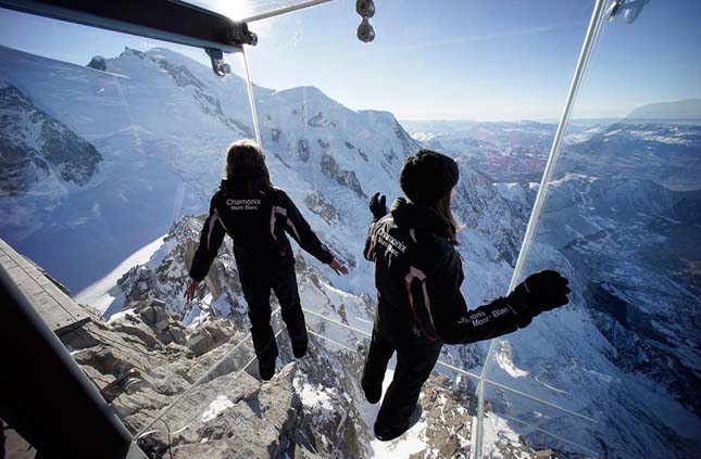 Üvegkilátó, Mont Blanc