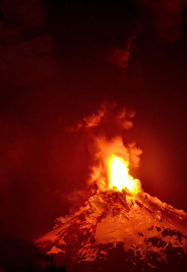 Villarrica vulkán