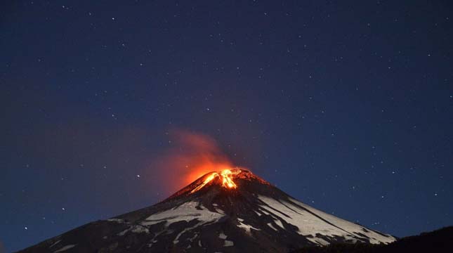 Villarrica vulkán