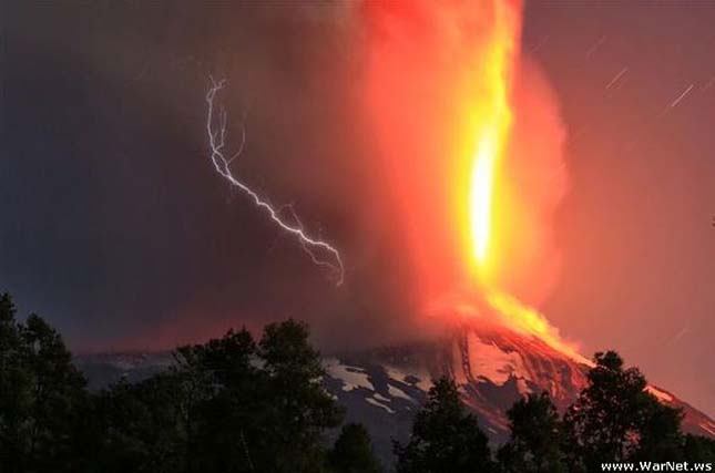 Villarrica vulkán