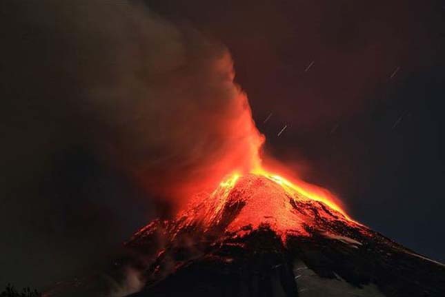 Villarrica vulkán