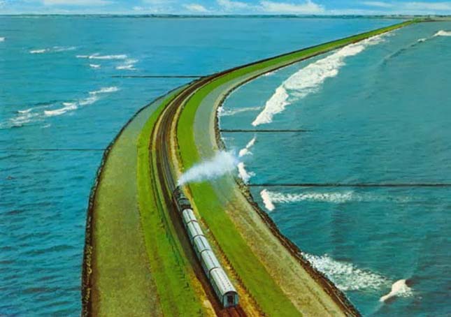 vízen áthaladó közúti és vasúti útvonalak