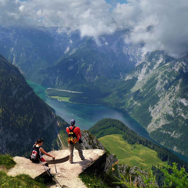 Watzmann-hegy és a kristálytiszta Königsee