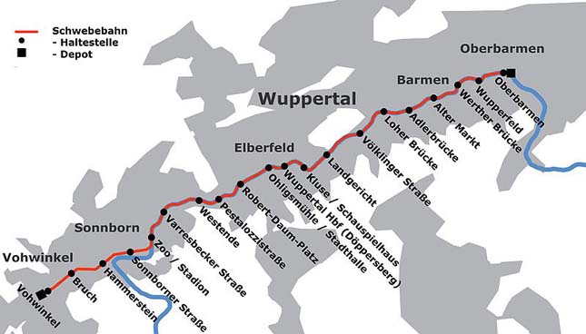 Wuppertal függővasút