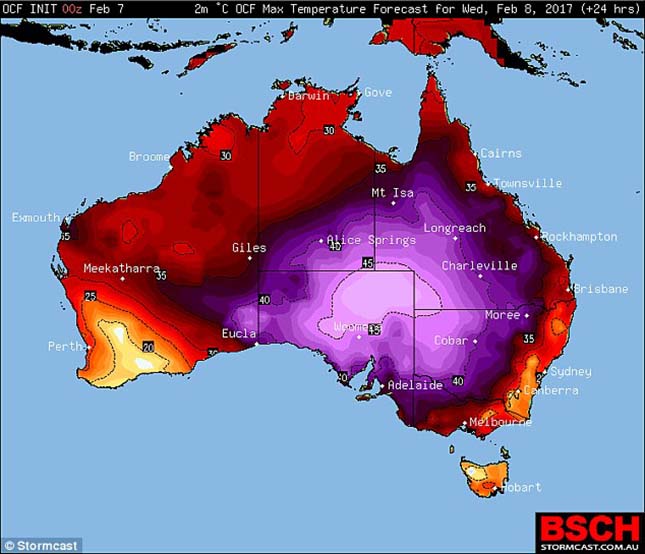 205 időjárási rekord dőlt meg Ausztráliában