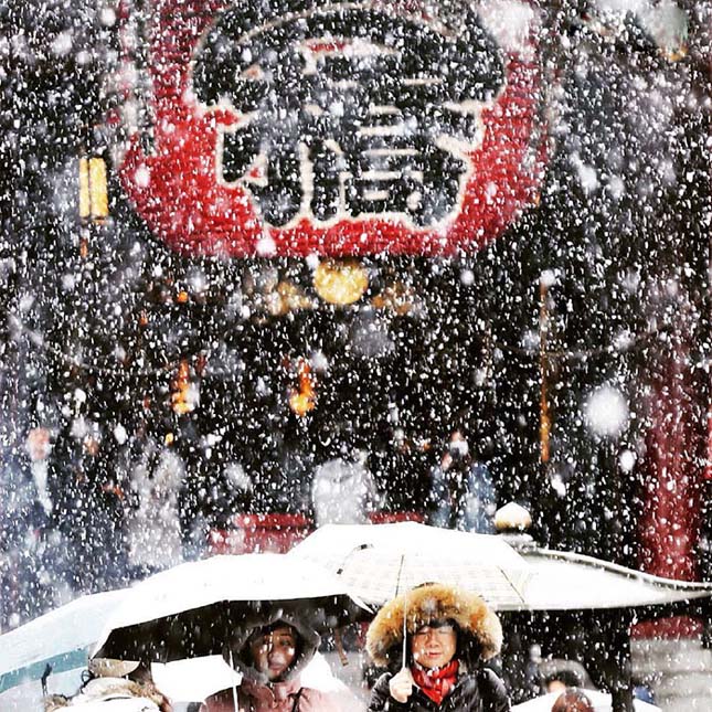 Több mint 50 év után először esett hó novemberben Tokióban
