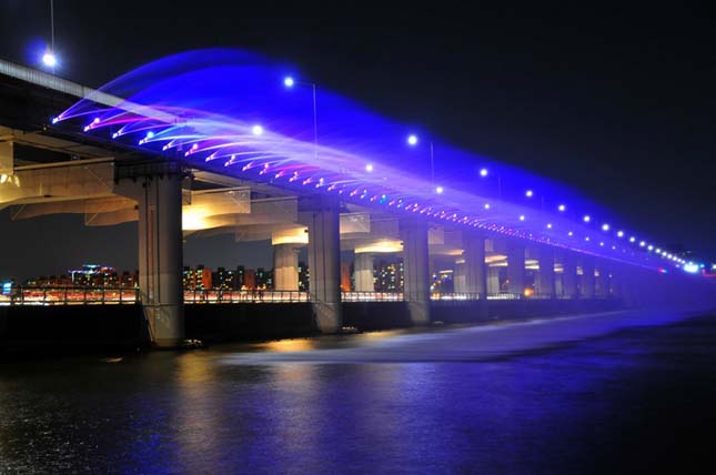 A szökőkutakkal teli híd a Banpo híd, Dél Korea3