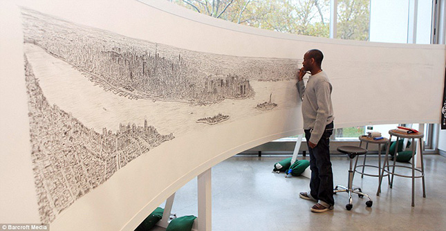 Stephen Wiltshire - New York lerajzolása