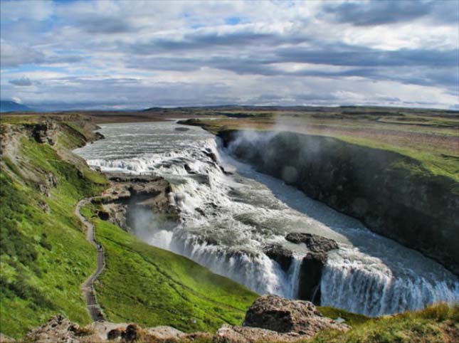 Gullfoss vízesés, Izland