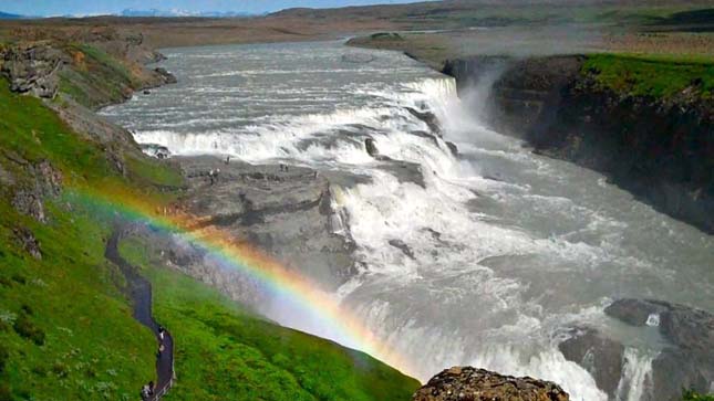 IGullfoss vízesés, Izland