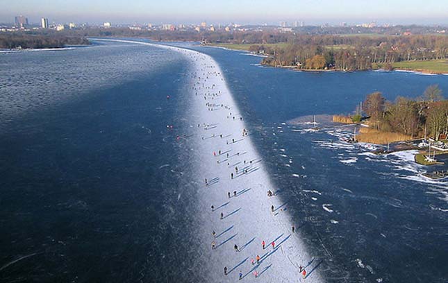 Paterswoldse Meer-i jégpálya – Groningen, Hollandia