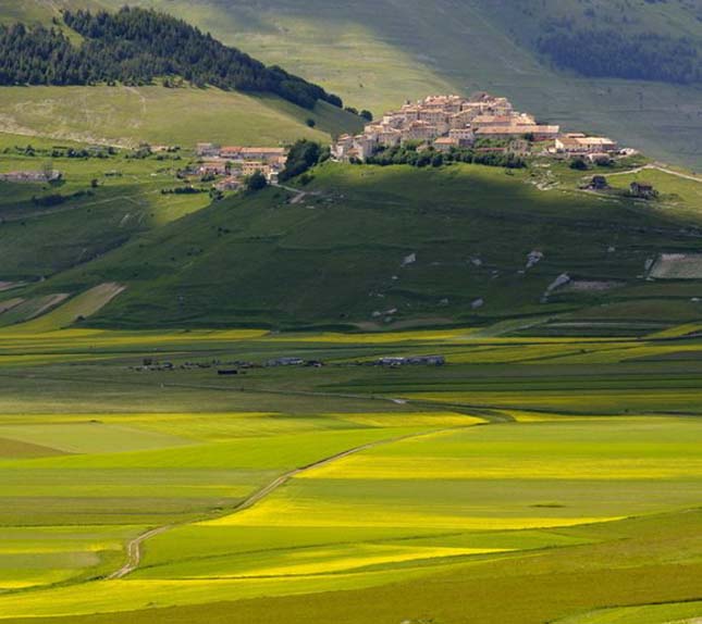 Castelluccio falu, Olaszország