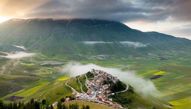 Castelluccio falu, Olaszország