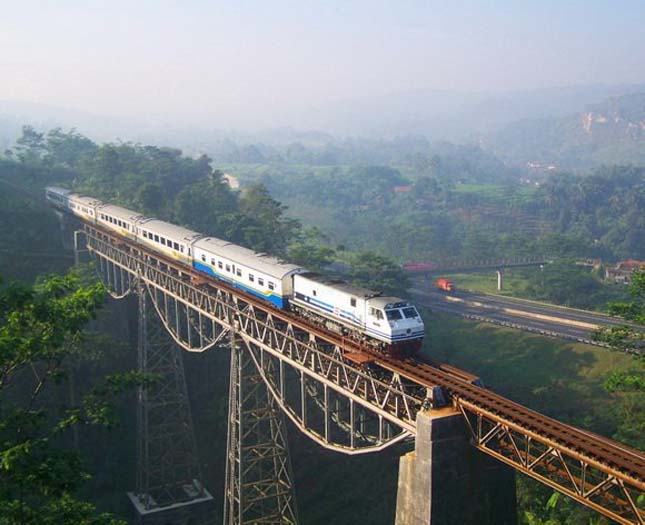 Gerda train Argo (Argo Gede Train Railroad), Indonézia