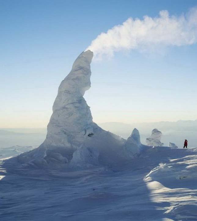 Erebus-hegy Jég tornyai , Antarktisz