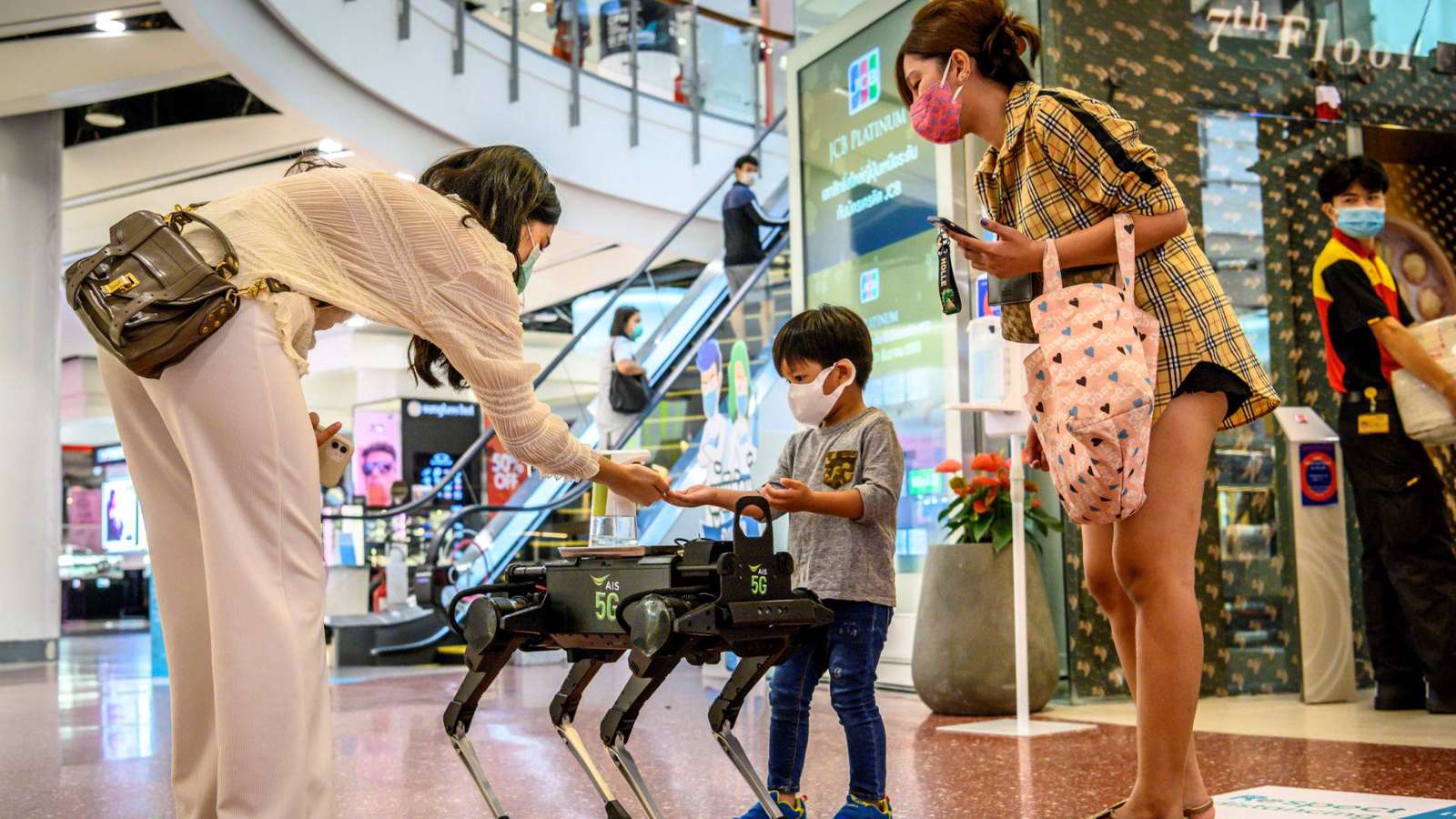 robot bevásárlóközpont